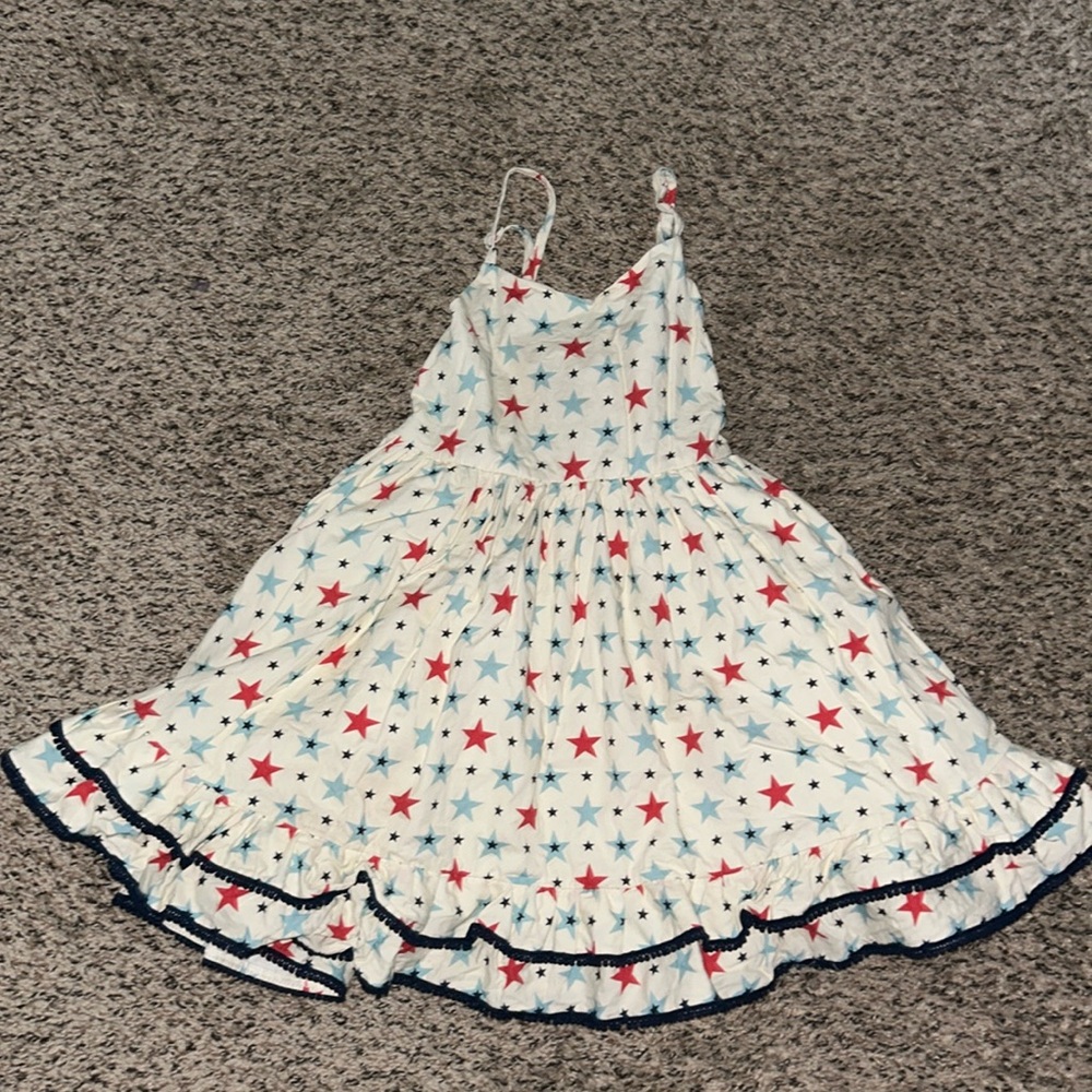 Girl August girls size 7 Red & Blue Star Dress - so gorgeous!!!